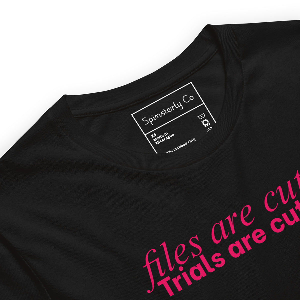 Files Are Cute. Trials Are Cuter. T-Shirt | Justice for Survivors Graphic Tee - Spinsterly Co