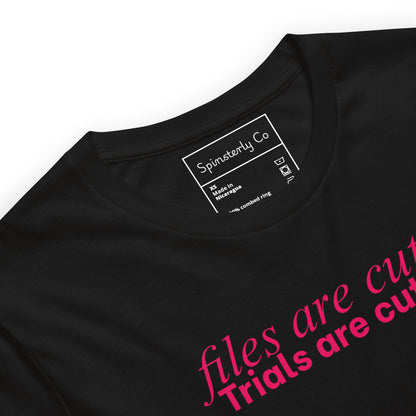 Files Are Cute. Trials Are Cuter. T-Shirt | Justice for Survivors Graphic Tee - Spinsterly Co