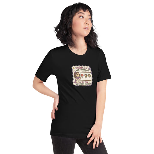Women Are From Mars, Men Are From Women | Retro Feminist Graphic Tee - Spinsterly Co
