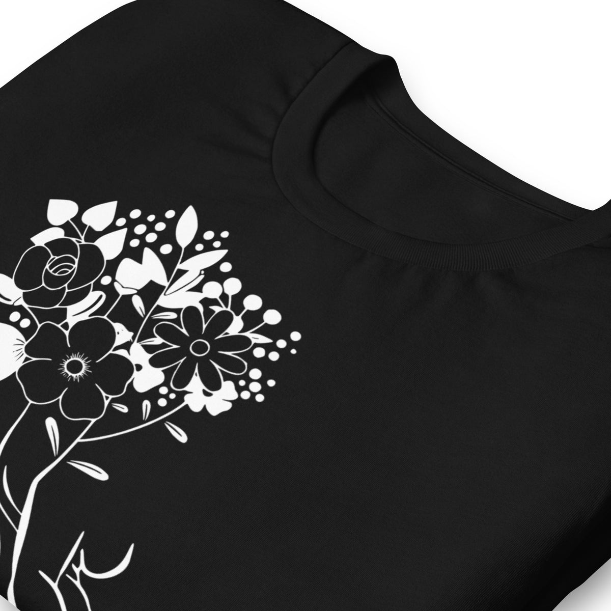 My Body My Choice T-Shirt | Floral Feminist Line Art Graphic Tee - Spinsterly Co