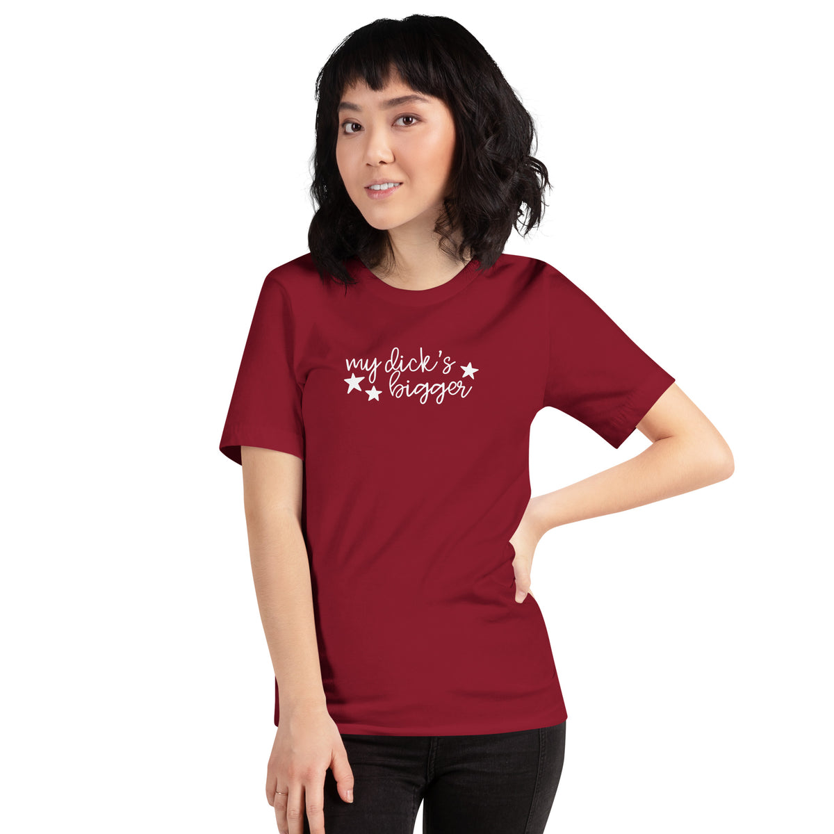 My Dick's Bigger T-Shirt — Bold Feminist Statement Graphic Tee - Spinsterly Co