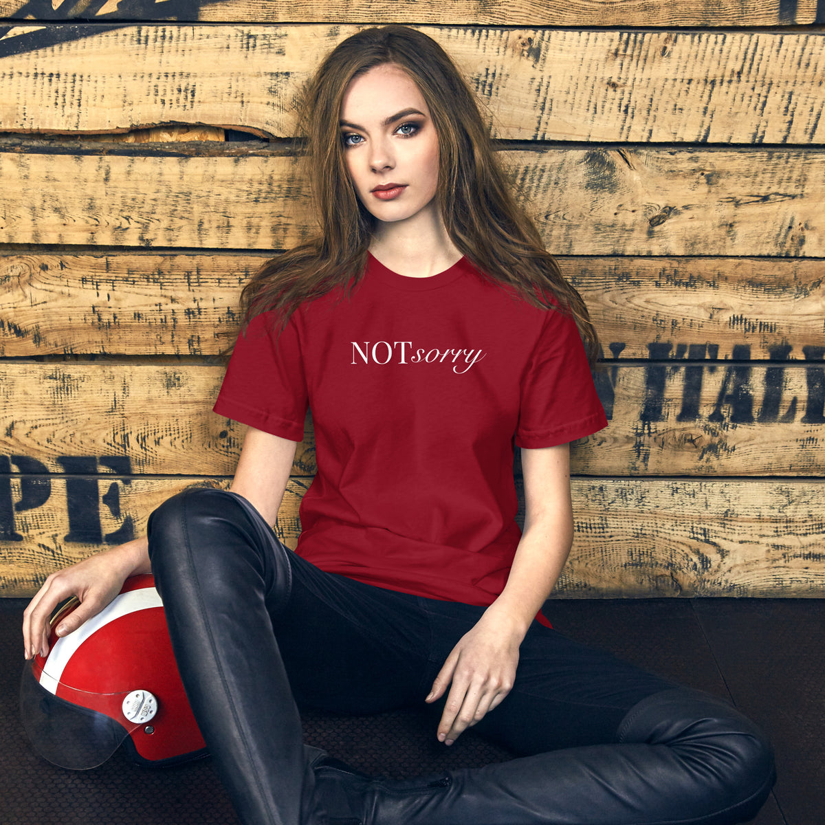 NOT sorry Mixed Typography T-Shirt | Feminist Statement Tee - Spinsterly Co