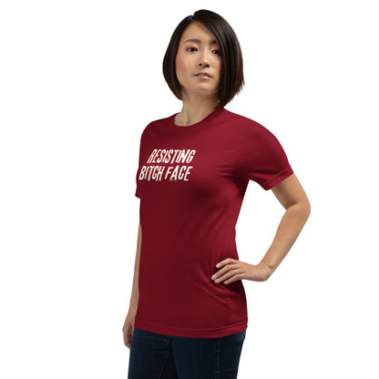 Resisting Bitch Face T-Shirt | Feminist Grunge Graphic Tee - Spinsterly Co