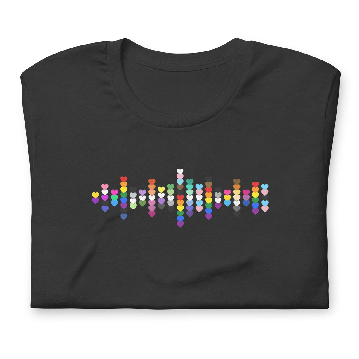 Pride Hearts Unisex T-Shirt | LGBTQIA+ Graphic Tee - Spinsterly Co