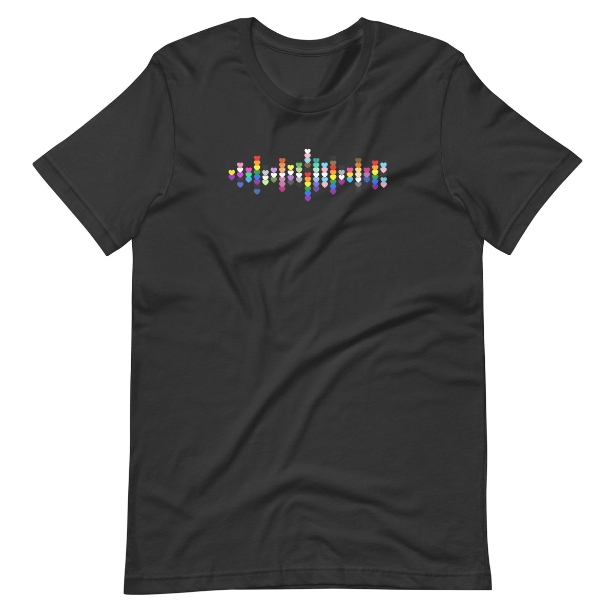 Pride Hearts Unisex T-Shirt | LGBTQIA+ Graphic Tee - Spinsterly Co