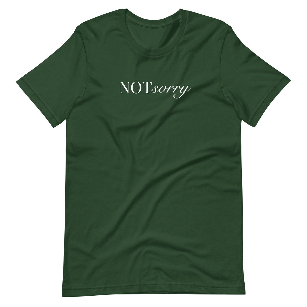 NOT sorry Mixed Typography T-Shirt | Feminist Statement Tee - Spinsterly Co