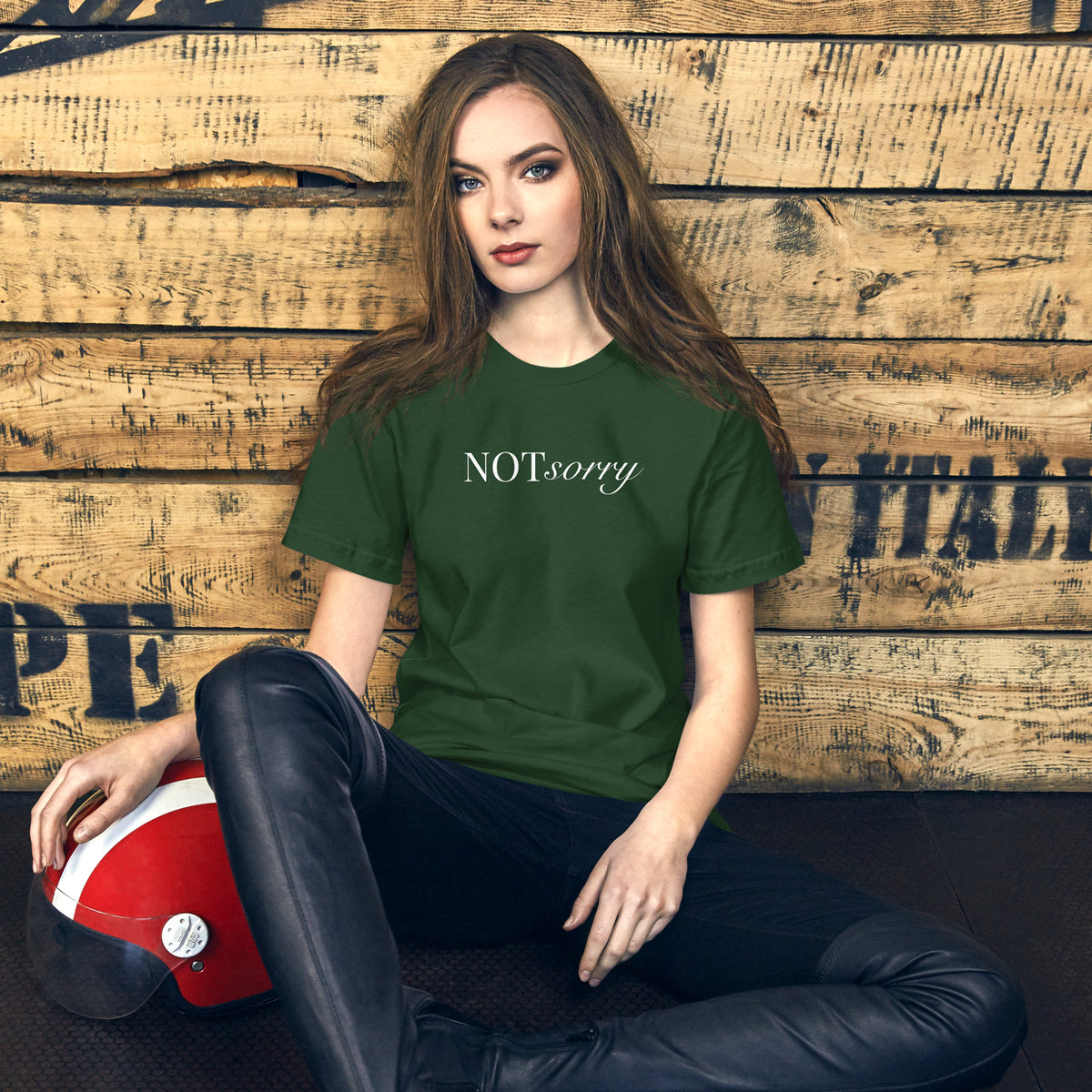 NOT sorry Mixed Typography T-Shirt | Feminist Statement Tee - Spinsterly Co