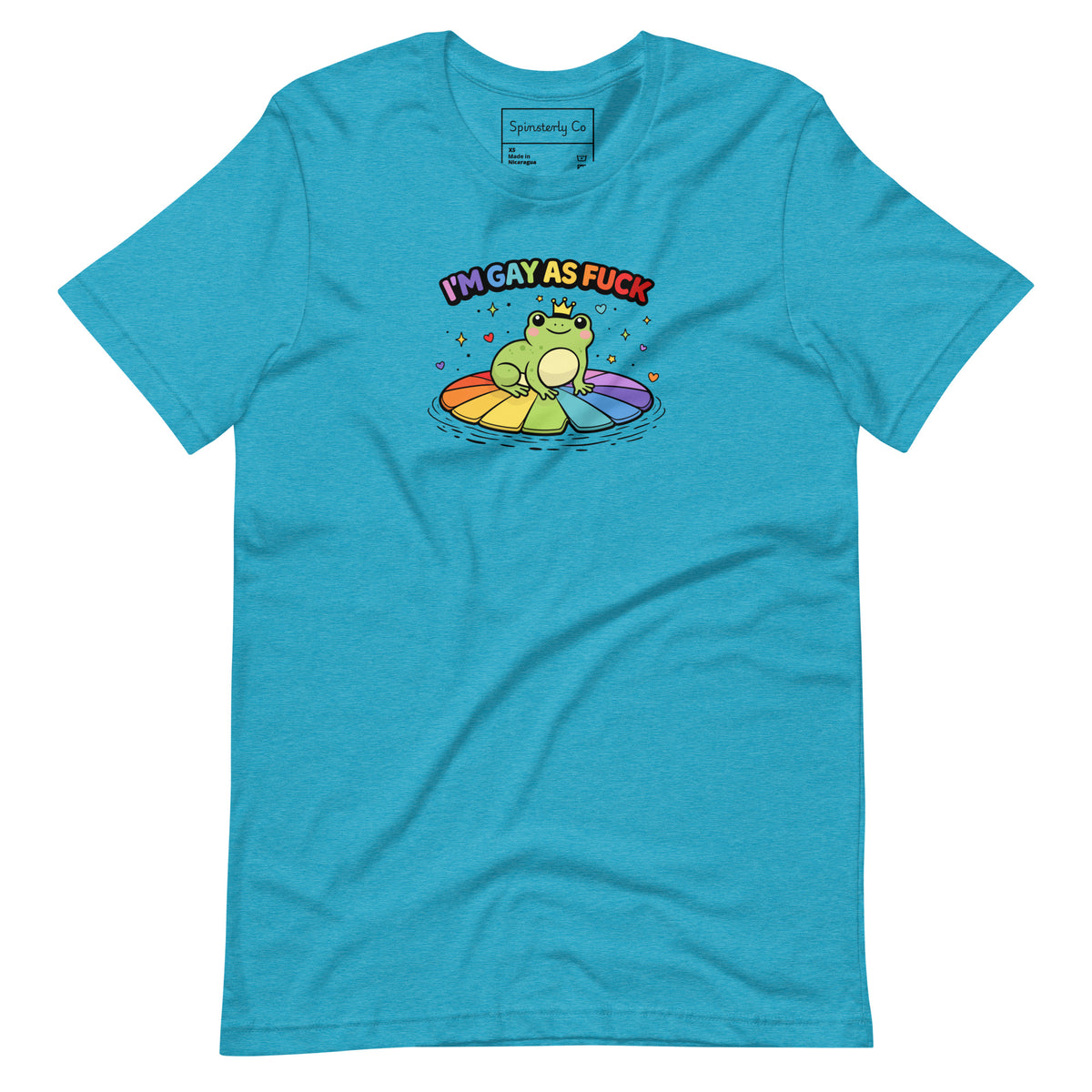 I'm Gay As F*ck T-Shirt | Kawaii Pride Frog Rainbow Lily Pad Tee - Spinsterly Co