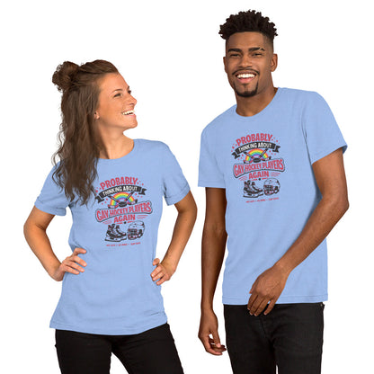 Probably Thinking About Gay Hockey Players Again T-Shirt | Queer Hockey Romance Tee - Spinsterly Co