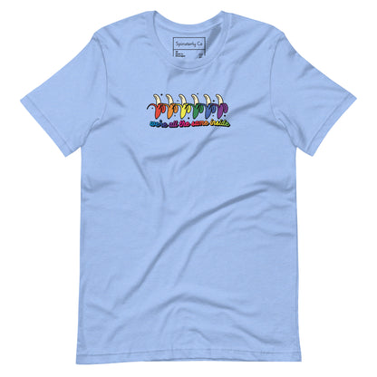 We're All the Same Inside T-Shirt | Rainbow Banana LGBTQIA+ Pride Tee - Spinsterly Co
