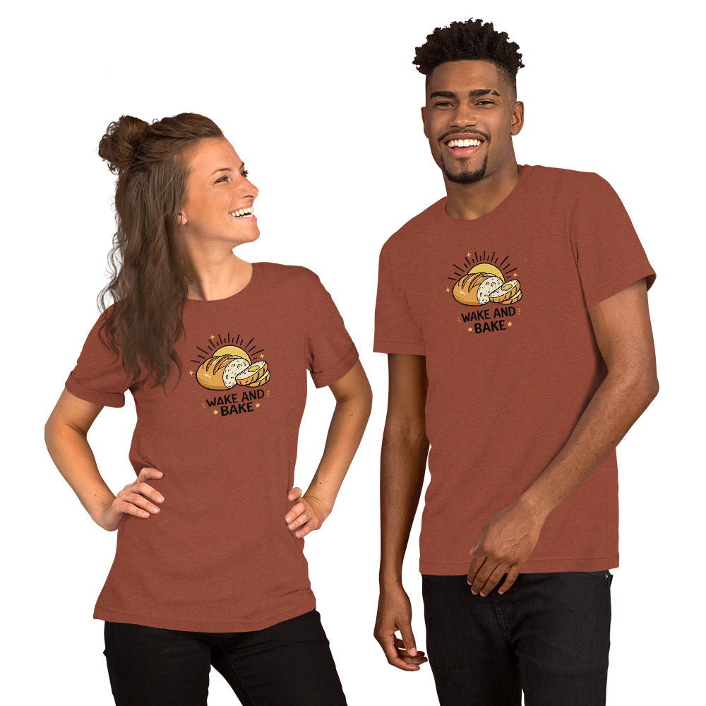 Wake and Bake Sourdough Tee | Funny Bread Lover Graphic T-Shirt - Spinsterly Co