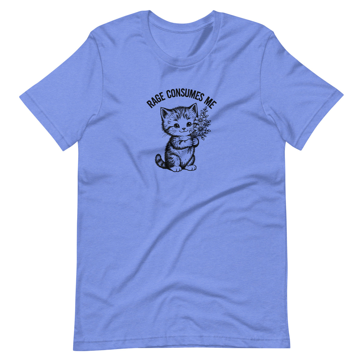Rage Consumes Me Vintage Kitten Bouquet Unisex T-Shirt | Funny Feminist Cat Tee - Spinsterly Co