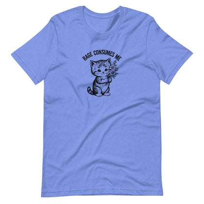Rage Consumes Me Vintage Kitten Bouquet Unisex T-Shirt | Funny Feminist Cat Tee - Spinsterly Co