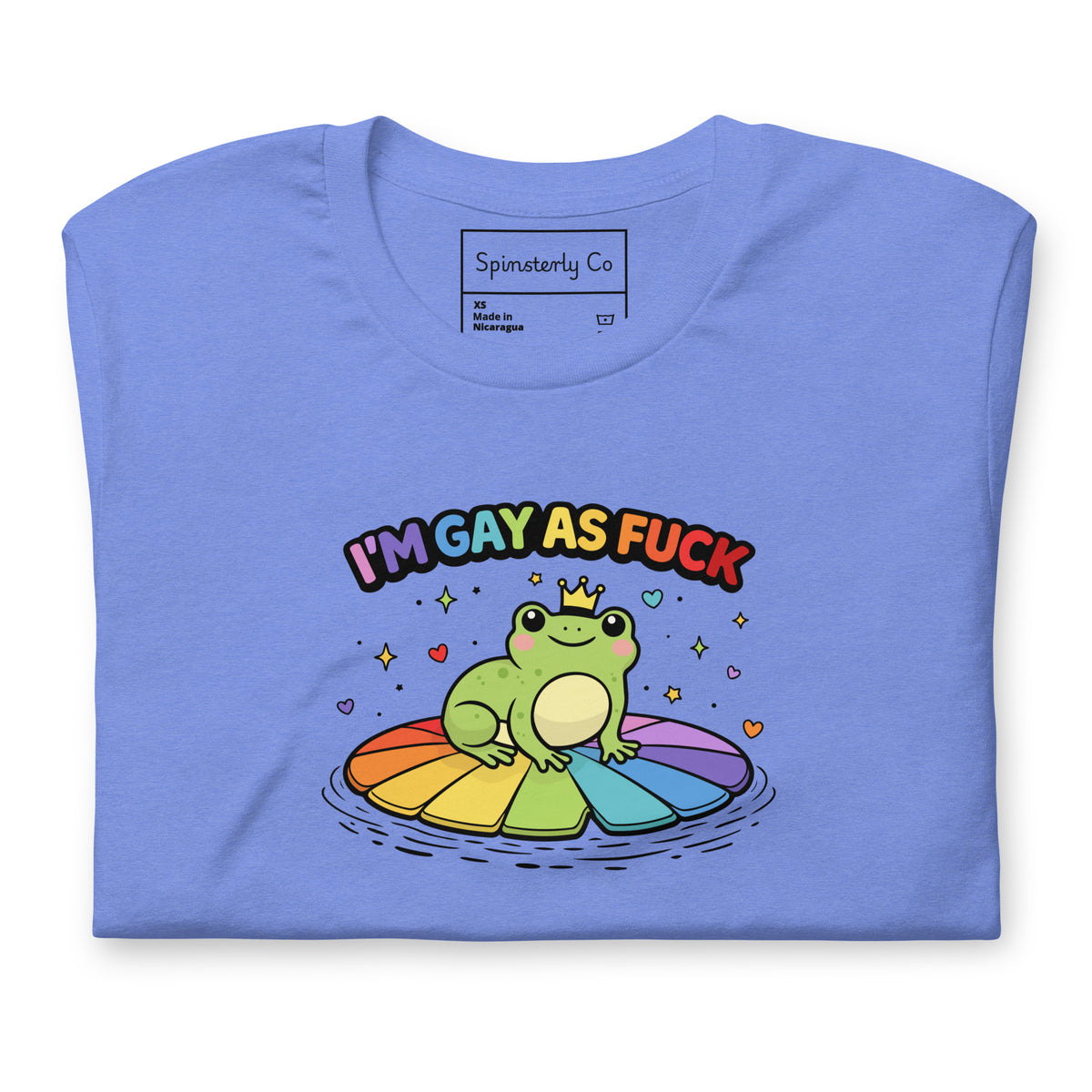 I'm Gay As F*ck T-Shirt | Kawaii Pride Frog Rainbow Lily Pad Tee - Spinsterly Co