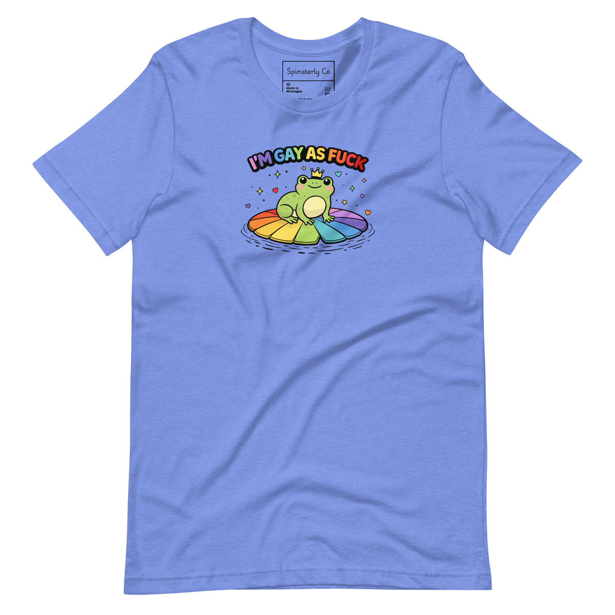 I'm Gay As F*ck T-Shirt | Kawaii Pride Frog Rainbow Lily Pad Tee - Spinsterly Co