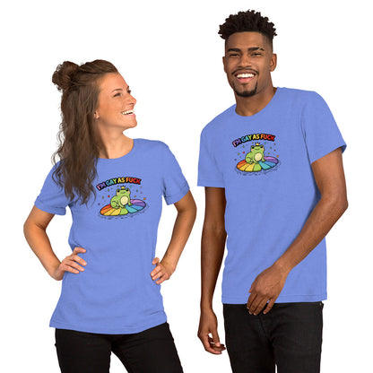 I'm Gay As F*ck T-Shirt | Kawaii Pride Frog Rainbow Lily Pad Tee - Spinsterly Co