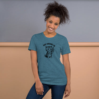 Rage Consumes Me Vintage Kitten Bouquet Unisex T-Shirt | Funny Feminist Cat Tee - Spinsterly Co