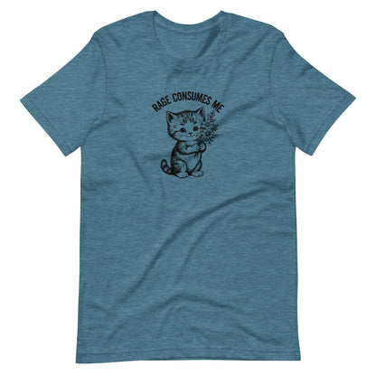 Rage Consumes Me Vintage Kitten Bouquet Unisex T-Shirt | Funny Feminist Cat Tee - Spinsterly Co