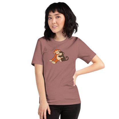 Punch the Monkey and His Stuffy T-Shirt | Cute Monkey Graphic Tee - Spinsterly Co