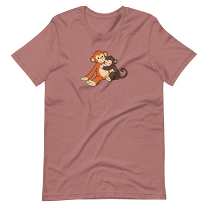 Punch the Monkey and His Stuffy T-Shirt | Cute Monkey Graphic Tee - Spinsterly Co