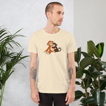 Punch the Monkey and His Stuffy T-Shirt | Cute Monkey Graphic Tee - Spinsterly Co