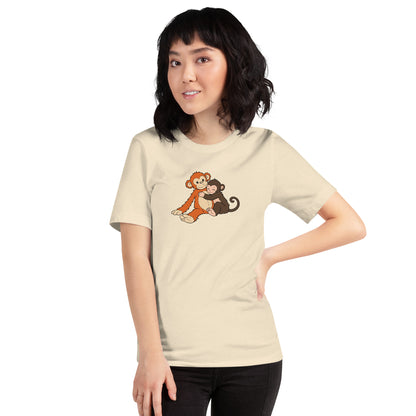 Punch the Monkey and His Stuffy T-Shirt | Cute Monkey Graphic Tee - Spinsterly Co