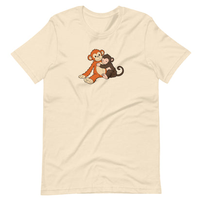Punch the Monkey and His Stuffy T-Shirt | Cute Monkey Graphic Tee - Spinsterly Co