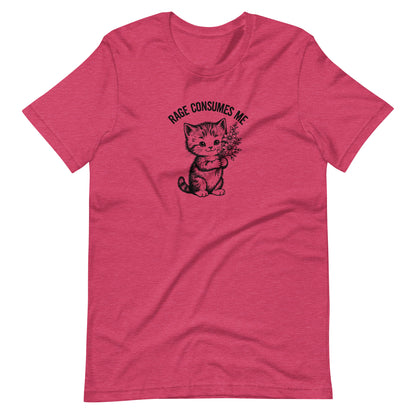 Rage Consumes Me Vintage Kitten Bouquet Unisex T-Shirt | Funny Feminist Cat Tee - Spinsterly Co