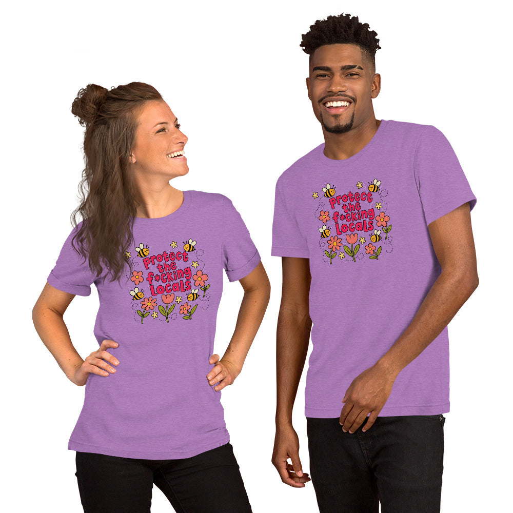 Protect The Locals F*cking Bee Inspired T-Shirt | Environmental Graphic Tee - Spinsterly Co