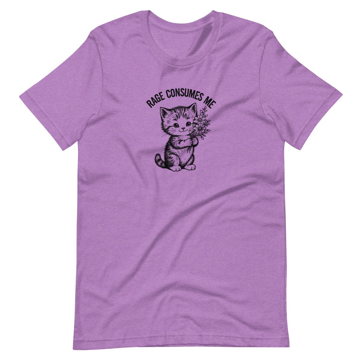 Rage Consumes Me Vintage Kitten Bouquet Unisex T-Shirt | Funny Feminist Cat Tee - Spinsterly Co