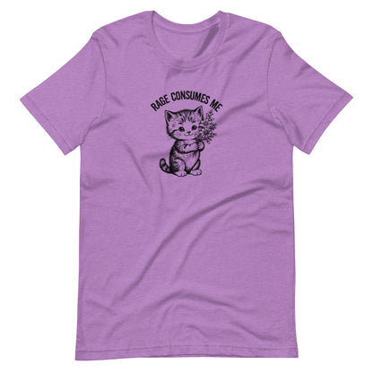 Rage Consumes Me Vintage Kitten Bouquet Unisex T-Shirt | Funny Feminist Cat Tee - Spinsterly Co