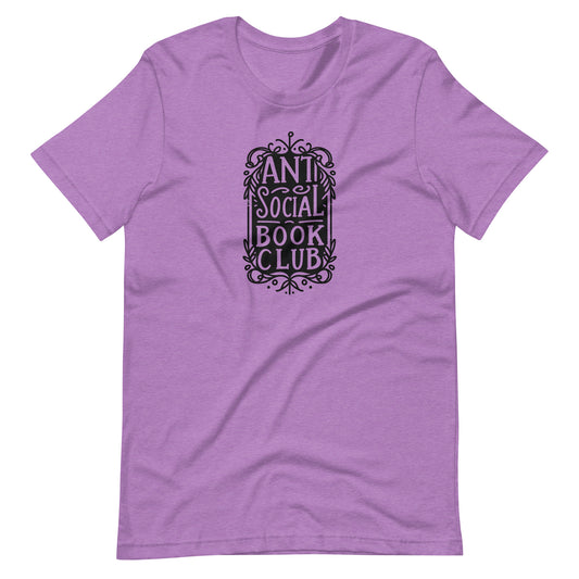 Anti Social Book Club T-Shirt | Bookish Gothic Graphic Tee for Readers - Spinsterly Co