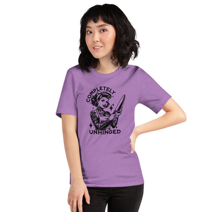 Completely Unhinged T-Shirt | Tattooed Pin-Up Funny Feminist Graphic Tee - Spinsterly Co
