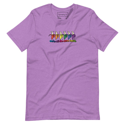 We're All the Same Inside T-Shirt | Rainbow Banana LGBTQIA+ Pride Tee - Spinsterly Co