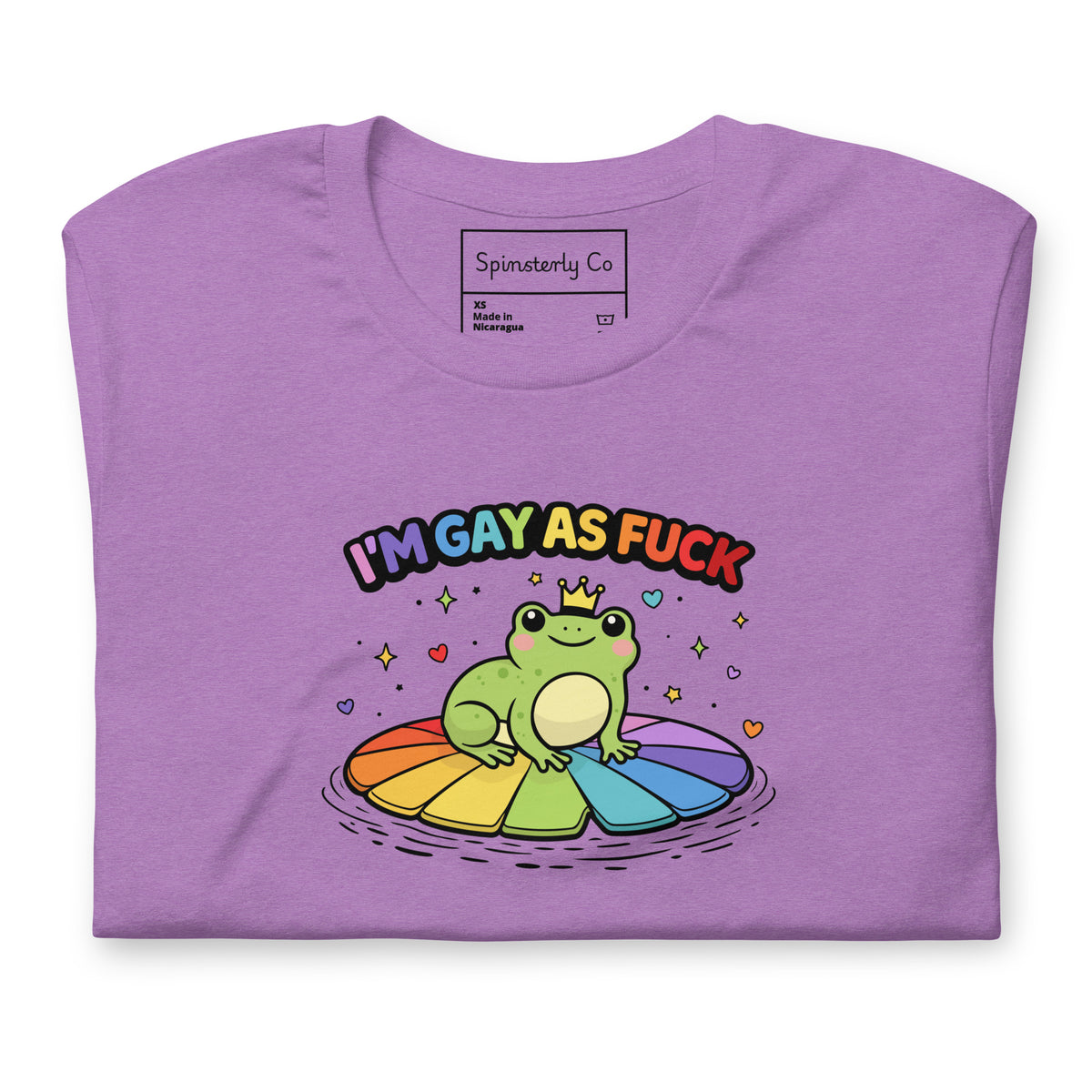 I'm Gay As F*ck T-Shirt | Kawaii Pride Frog Rainbow Lily Pad Tee - Spinsterly Co
