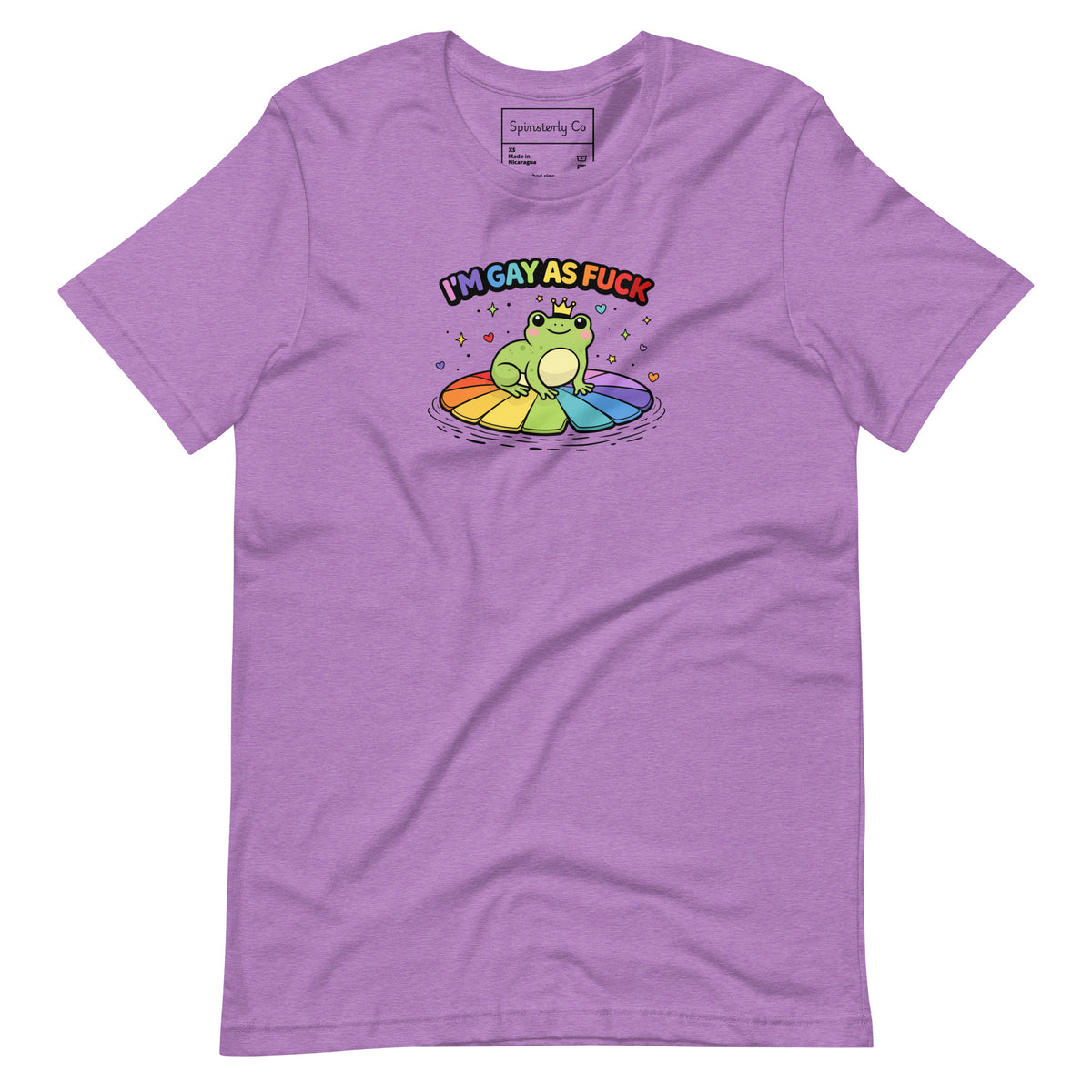I'm Gay As F*ck T-Shirt | Kawaii Pride Frog Rainbow Lily Pad Tee - Spinsterly Co