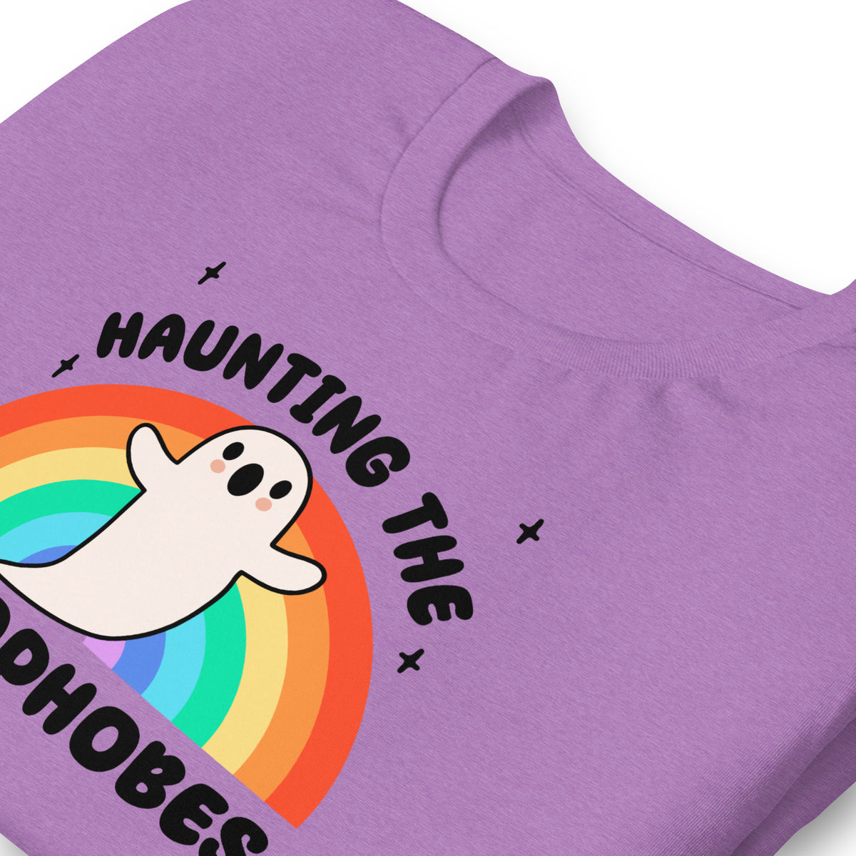 Haunting the Homophobes T-Shirt | Kawaii Ghost LGBTQ+ Funny Graphic Tee - Spinsterly Co