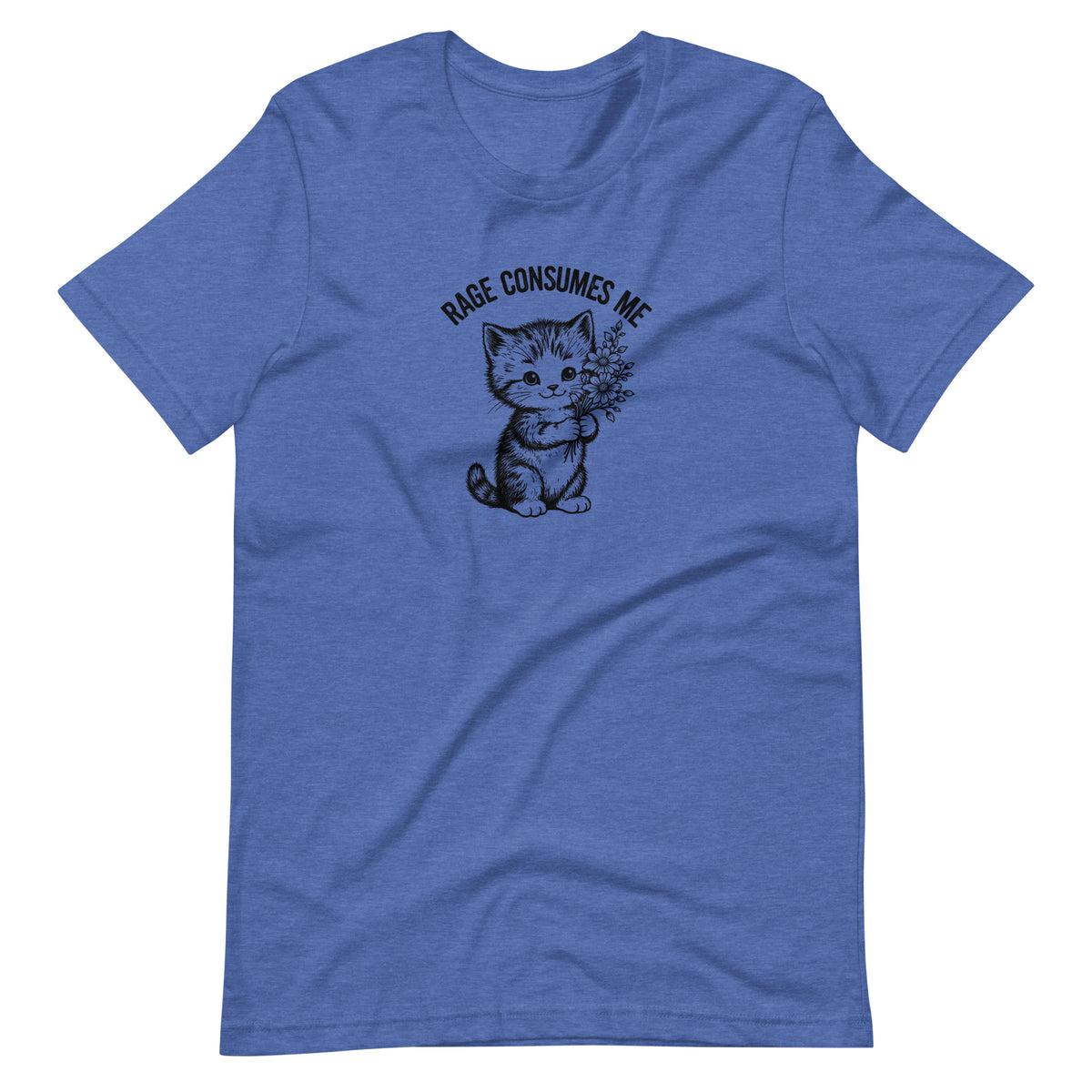 Rage Consumes Me Vintage Kitten Bouquet Unisex T-Shirt | Funny Feminist Cat Tee - Spinsterly Co