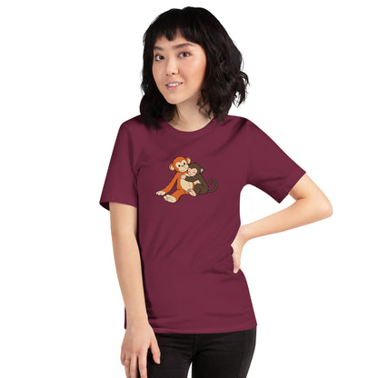 Punch the Monkey and His Stuffy T-Shirt | Cute Monkey Graphic Tee - Spinsterly Co