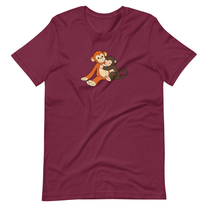 Punch the Monkey and His Stuffy T-Shirt | Cute Monkey Graphic Tee - Spinsterly Co