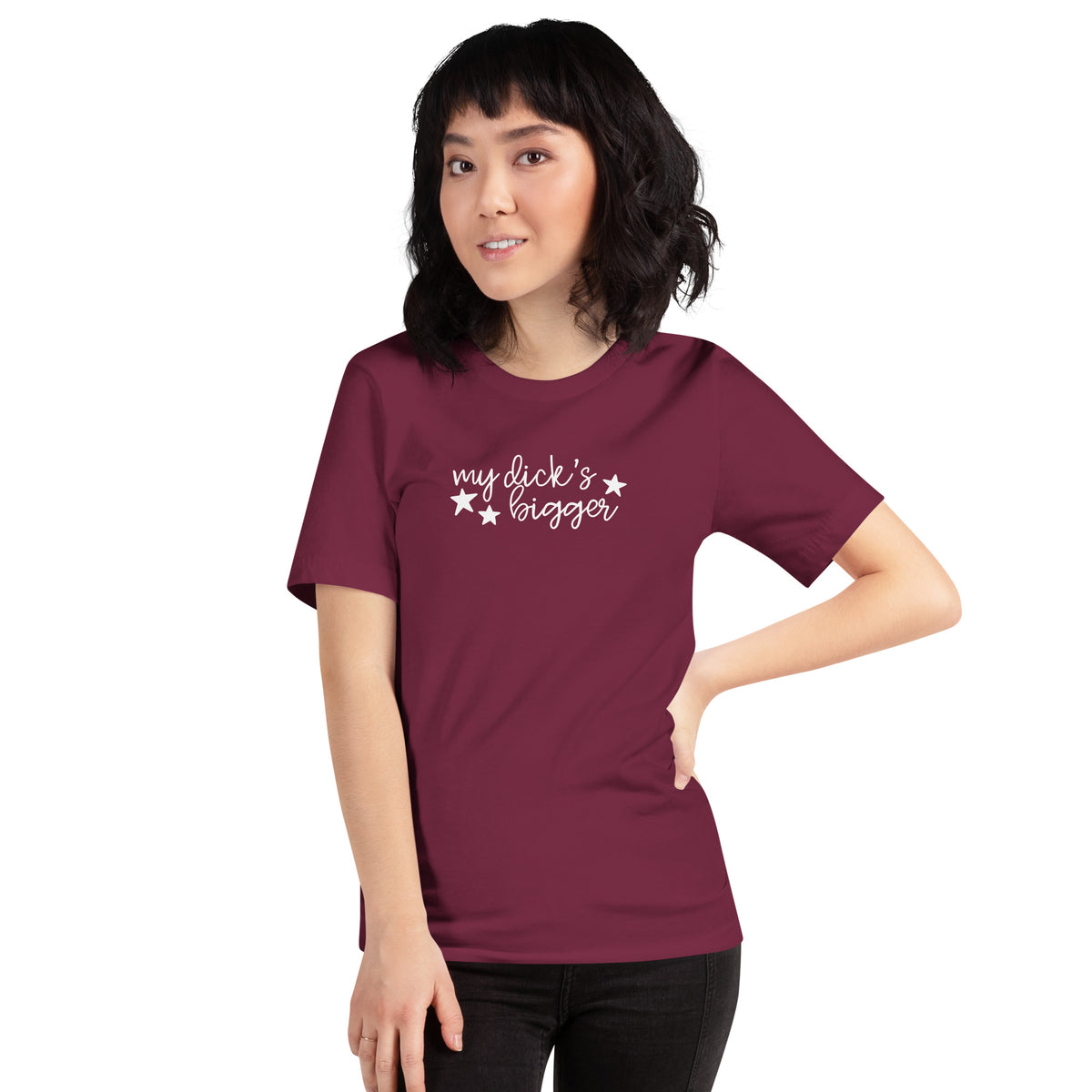 My Dick's Bigger T-Shirt — Bold Feminist Statement Graphic Tee - Spinsterly Co