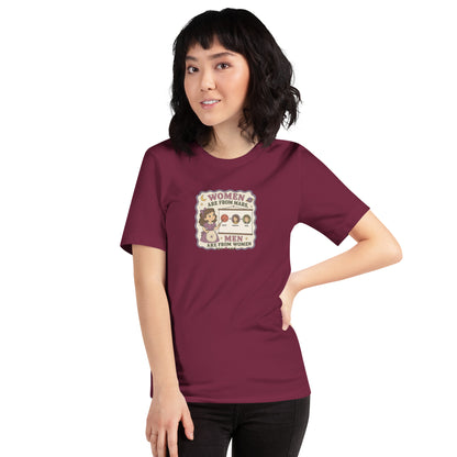 Women Are From Mars, Men Are From Women | Retro Feminist Graphic Tee - Spinsterly Co