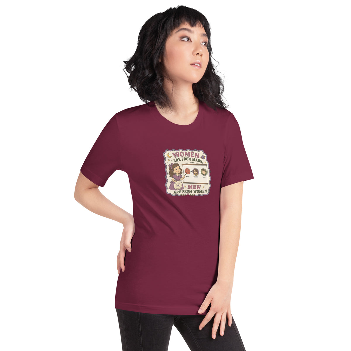 Women Are From Mars, Men Are From Women | Retro Feminist Graphic Tee - Spinsterly Co