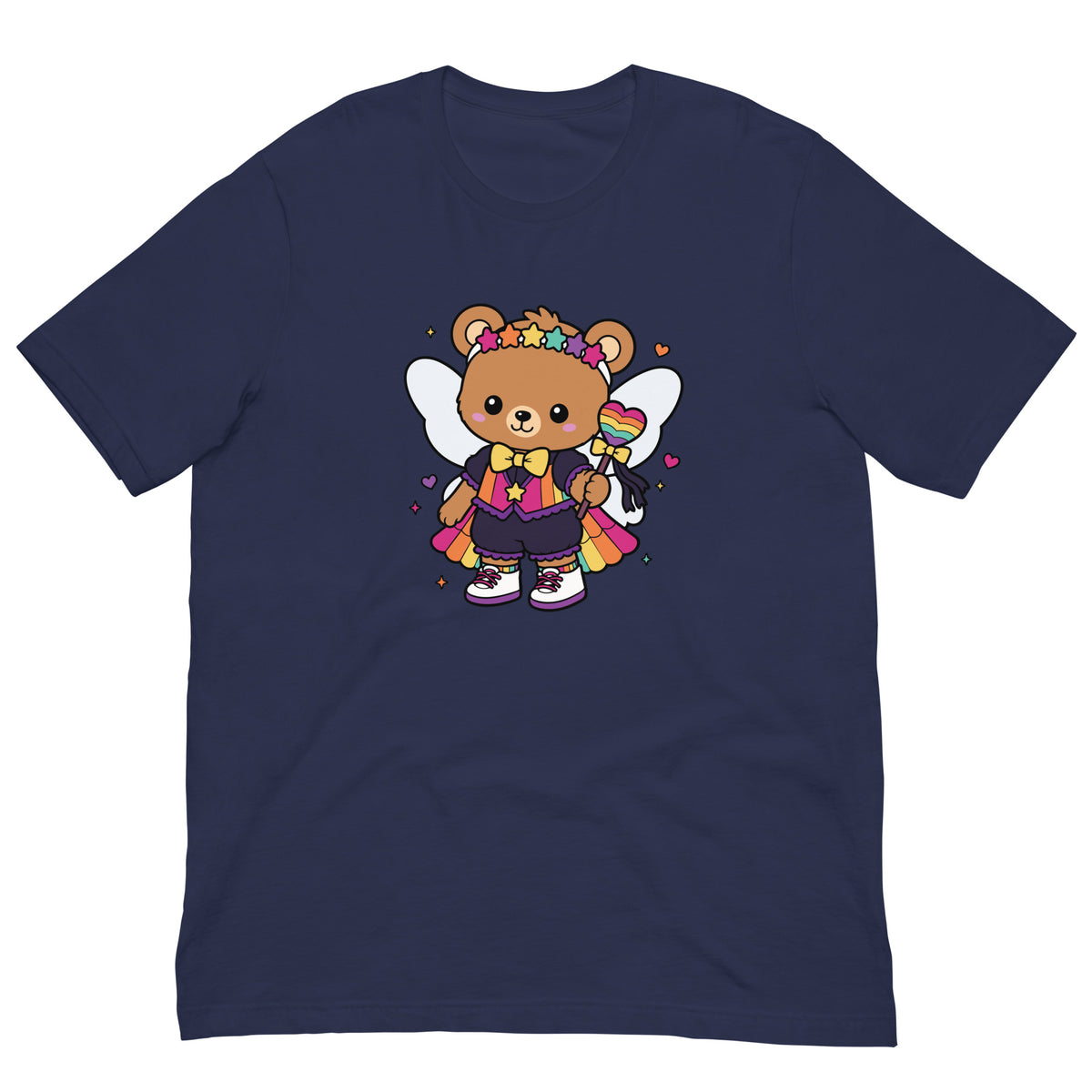 Rainbow Fairy Bear Pride T-Shirt | Kawaii LGBTQ Pride Graphic Tee - Spinsterly Co