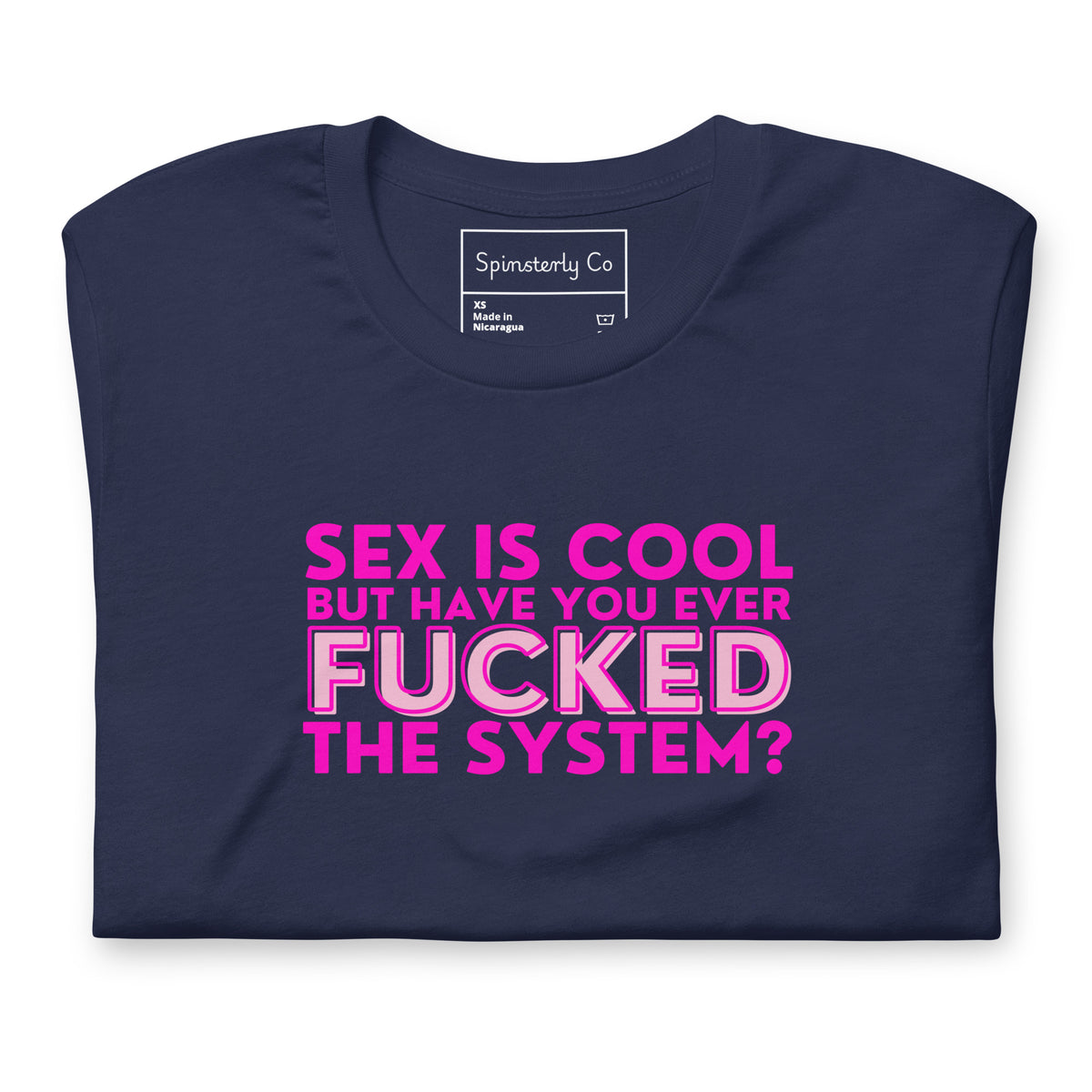 Sex Is Cool But Have You Ever F*cked the System Unisex T-Shirt | Funny Anarchist Graphic Tee - Spinsterly Co