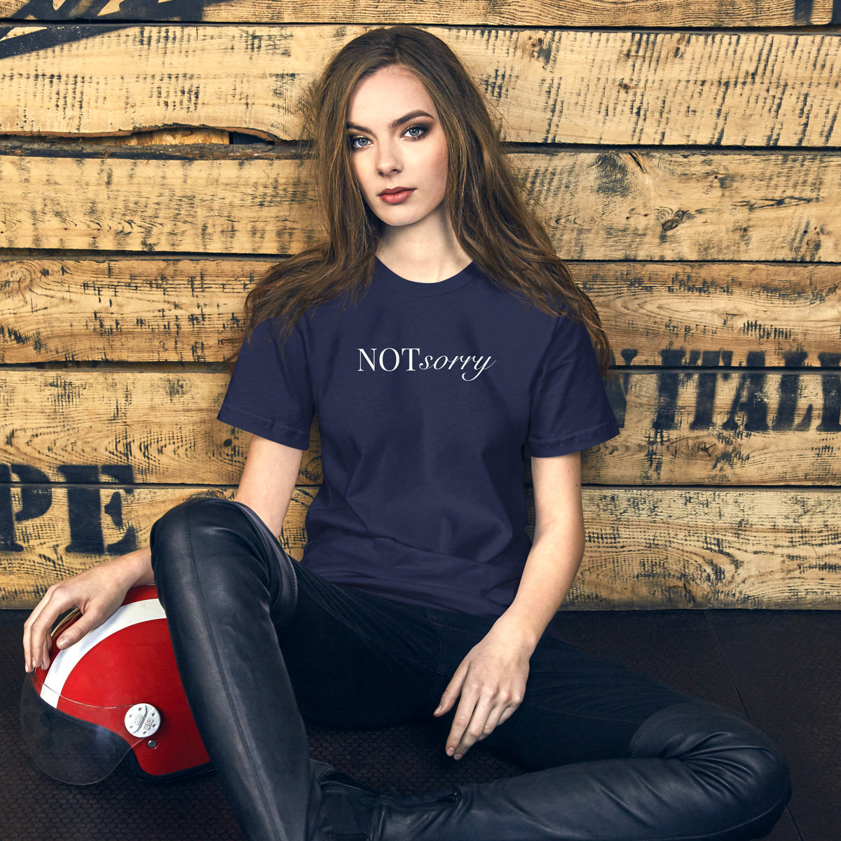 NOT sorry Mixed Typography T-Shirt | Feminist Statement Tee - Spinsterly Co