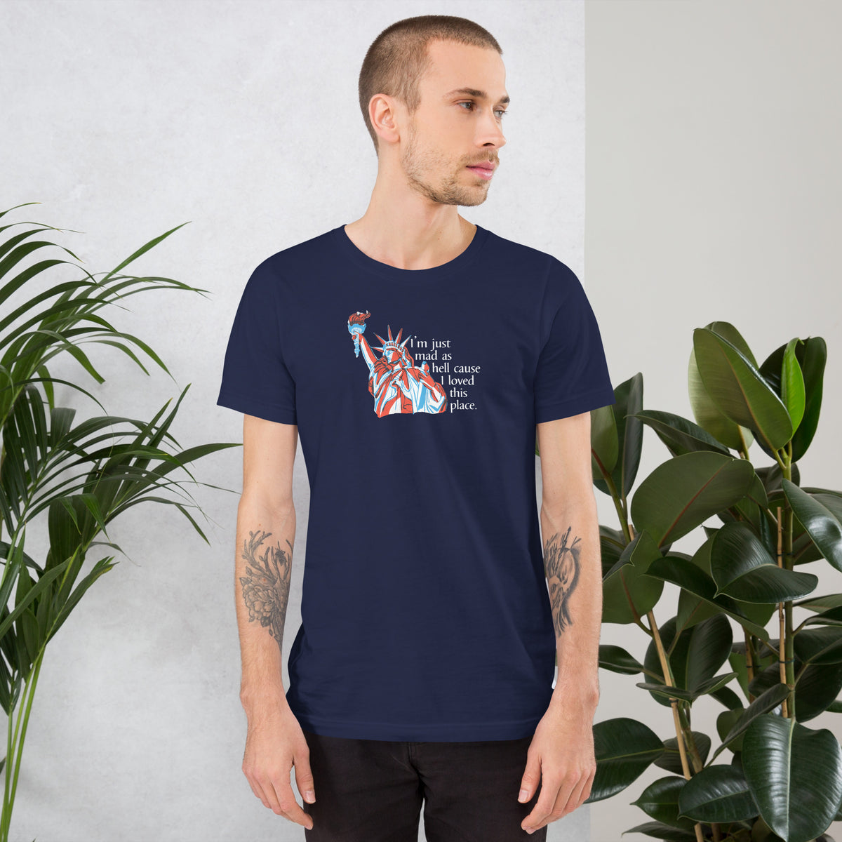 Mad as Hell Statue of Liberty T-Shirt | Patriotic Protest Graphic Tee - Spinsterly Co