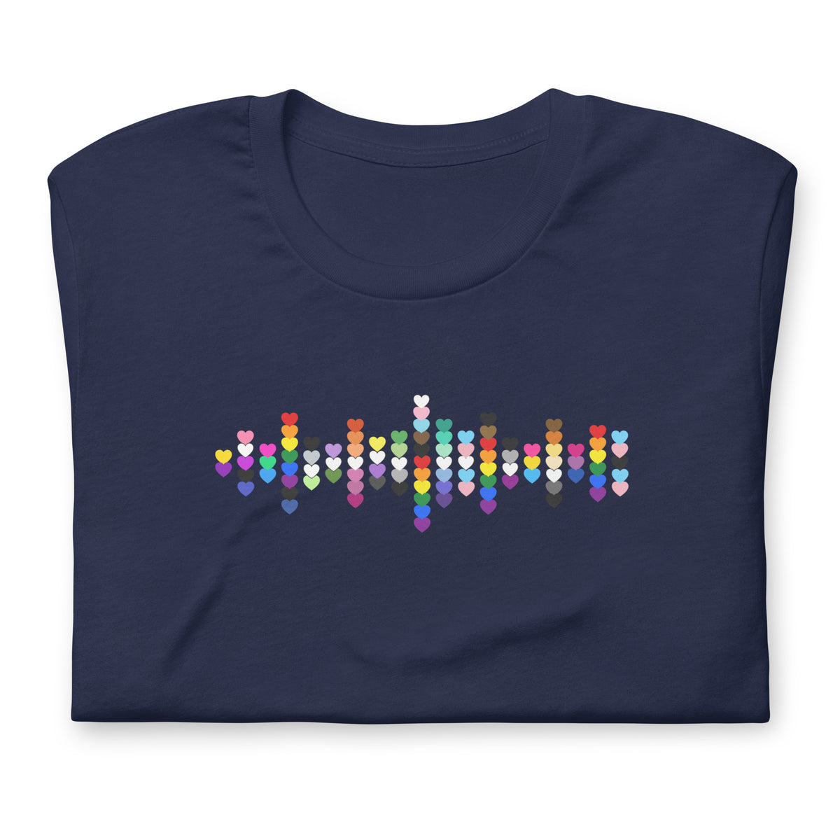 Pride Hearts Unisex T-Shirt | LGBTQIA+ Graphic Tee - Spinsterly Co