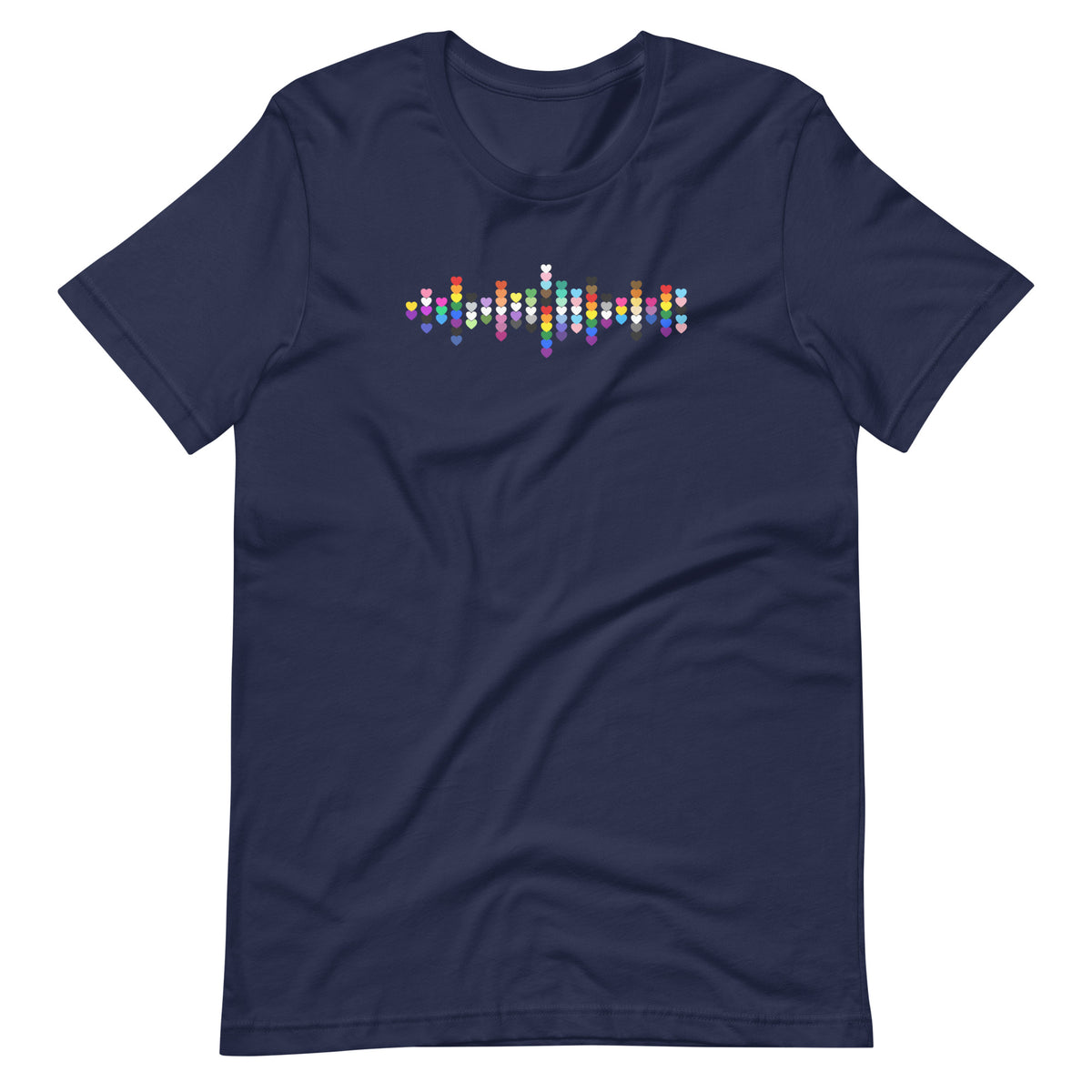 Pride Hearts Unisex T-Shirt | LGBTQIA+ Graphic Tee - Spinsterly Co