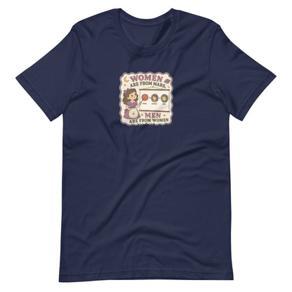 Women Are From Mars, Men Are From Women | Retro Feminist Graphic Tee - Spinsterly Co